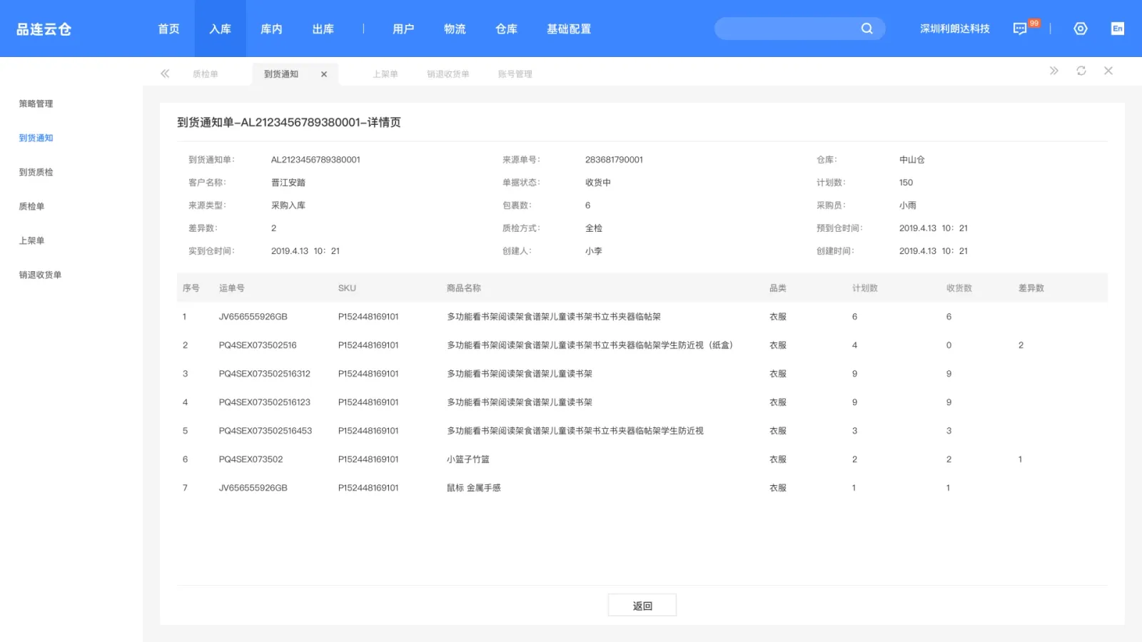 到货通知详情|把差异落到具体商品
